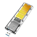 Transparent and Creative Solid State Mobile Hard Drive Enclosure USB Interface