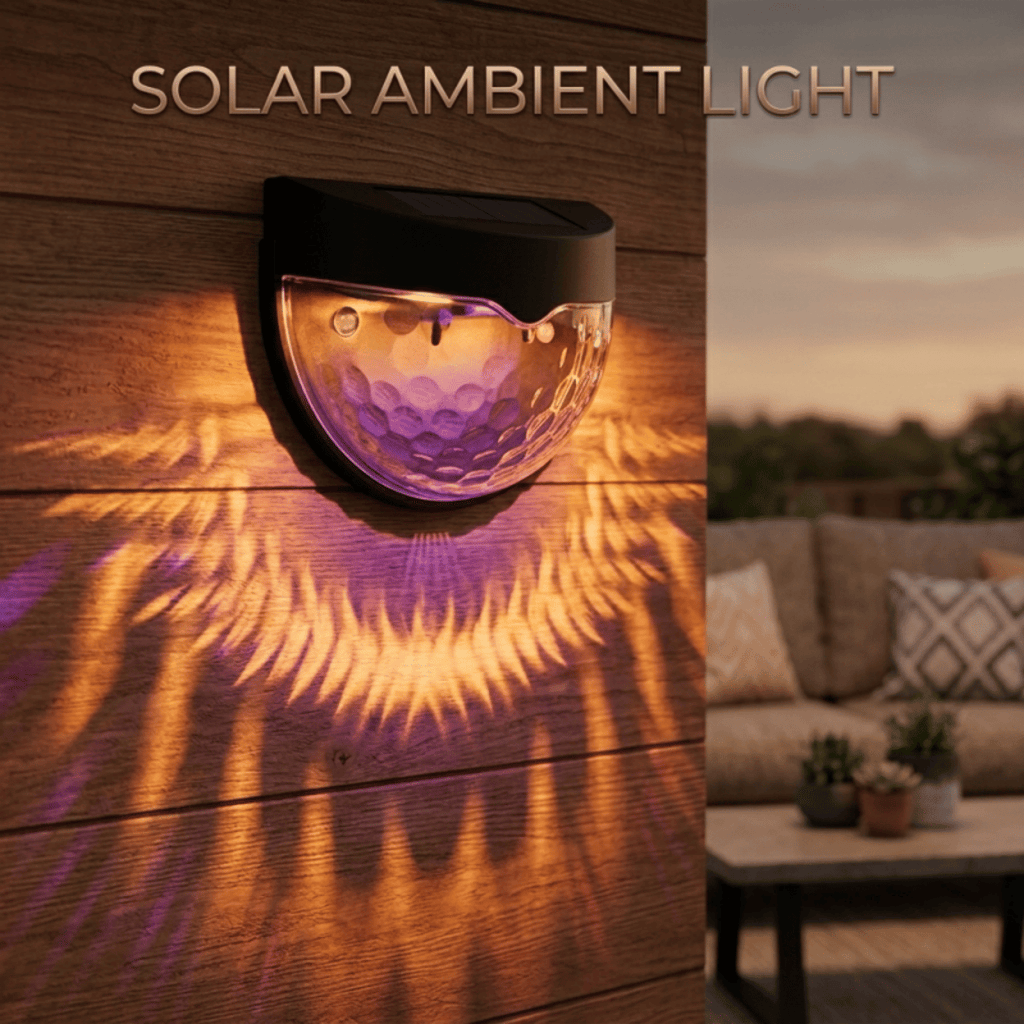 12 PCS RGB Solar Fence Lights