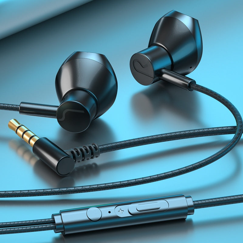 Casques de jeu Câblés dans l'oreille Port plat Trou rond Universal Ecouteurs Interface