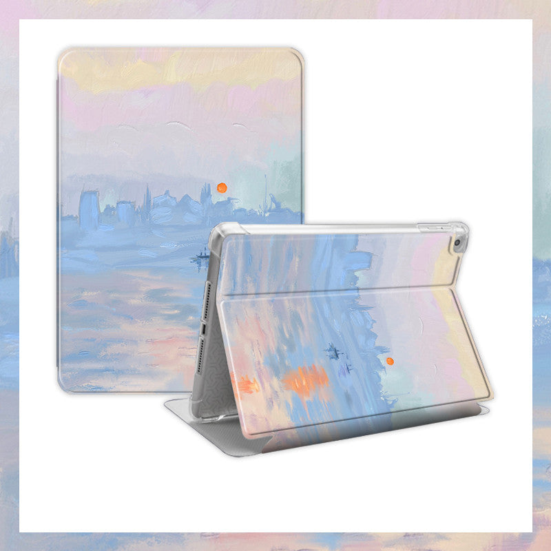 Peinture à l'huile littéraire Style Notebook Airbag Protecteur