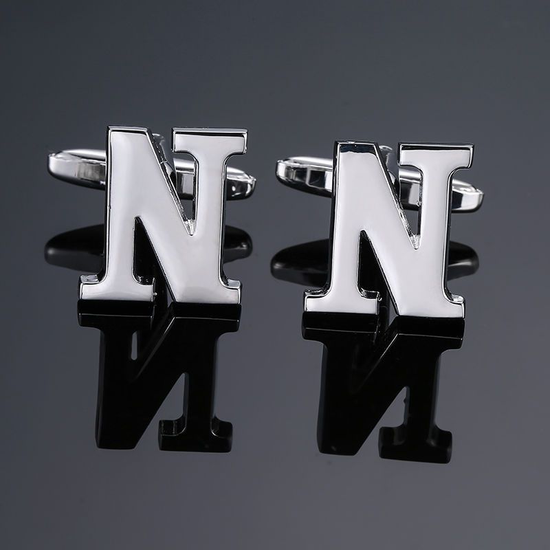 Men's French Anglais Letter Cufflinks