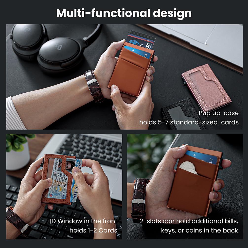 Slim Minimalist Wallet with ID Window