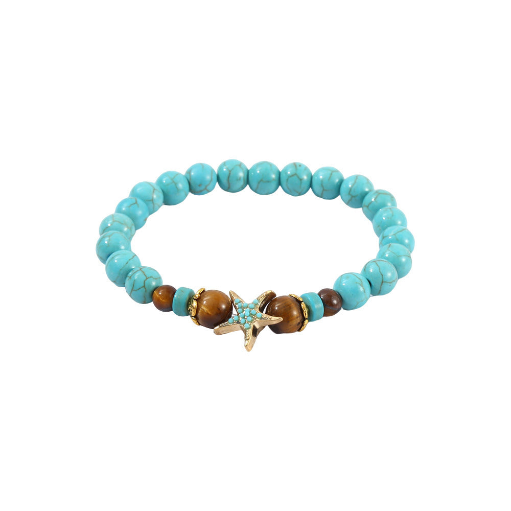 Bracelet Tourquoise Rond de 8mm