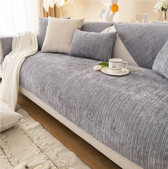 Chenille Canapé Coussin Quatre Saisons Universal Moderne Simple Non-dérapant