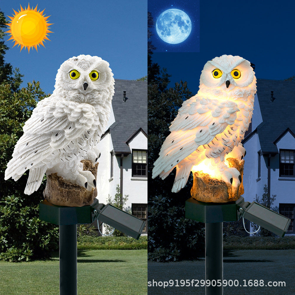 Solar résine Eagle pelouse lampe extérieure jardin Villa décoration lampe de paysage