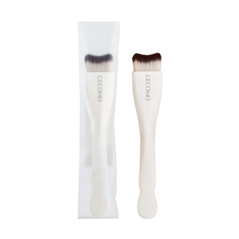 Brosse de poudre de croissant double tête