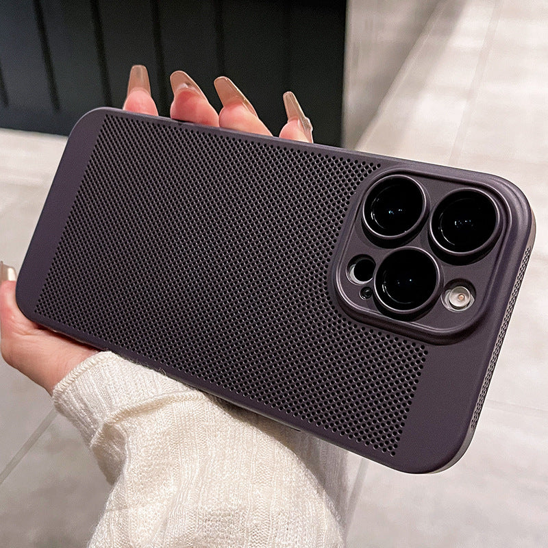Étui de téléphone ultra-mince respirant avec protecteur de lentilles