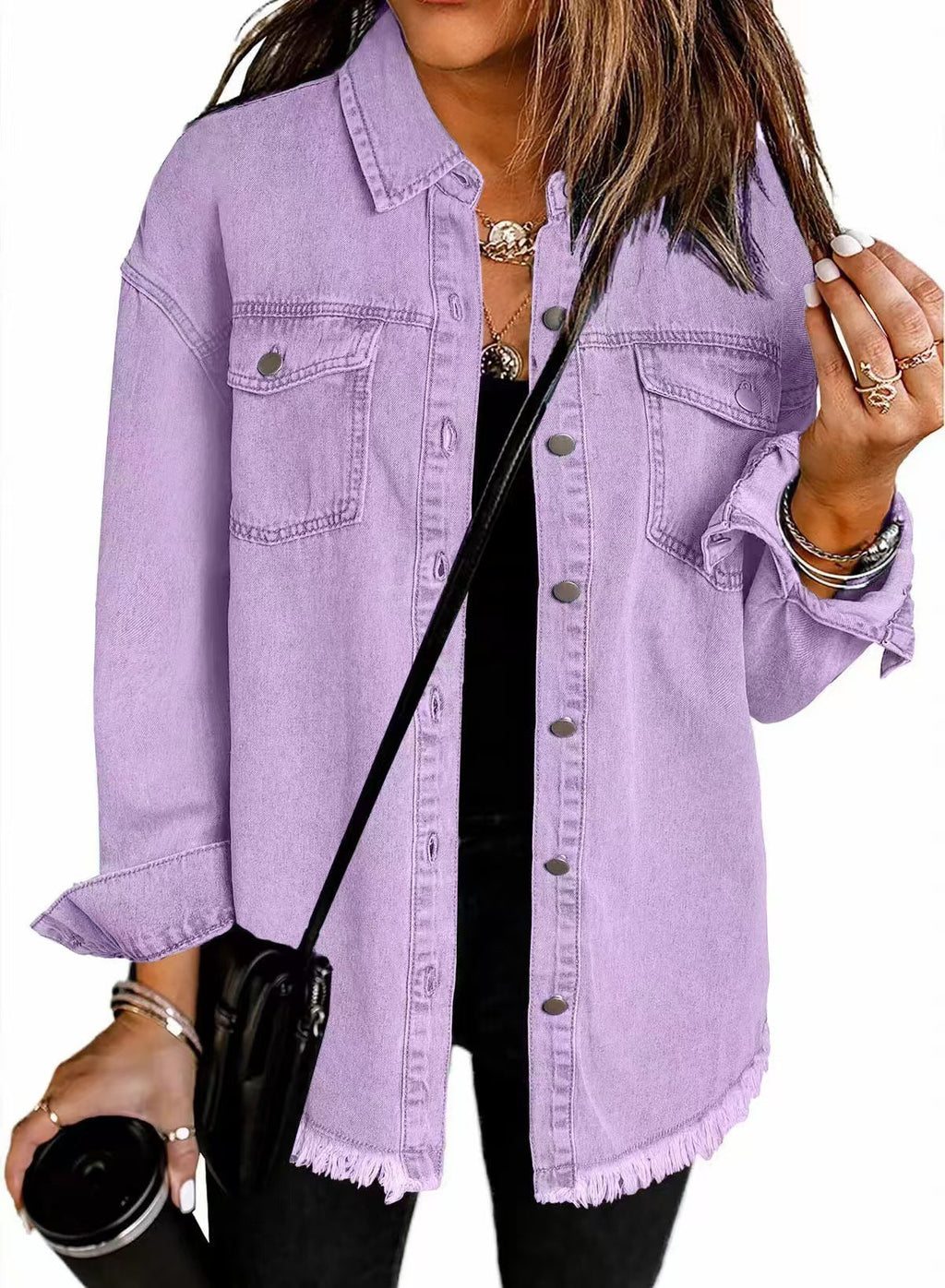Veste Denim Lavée pour Femme