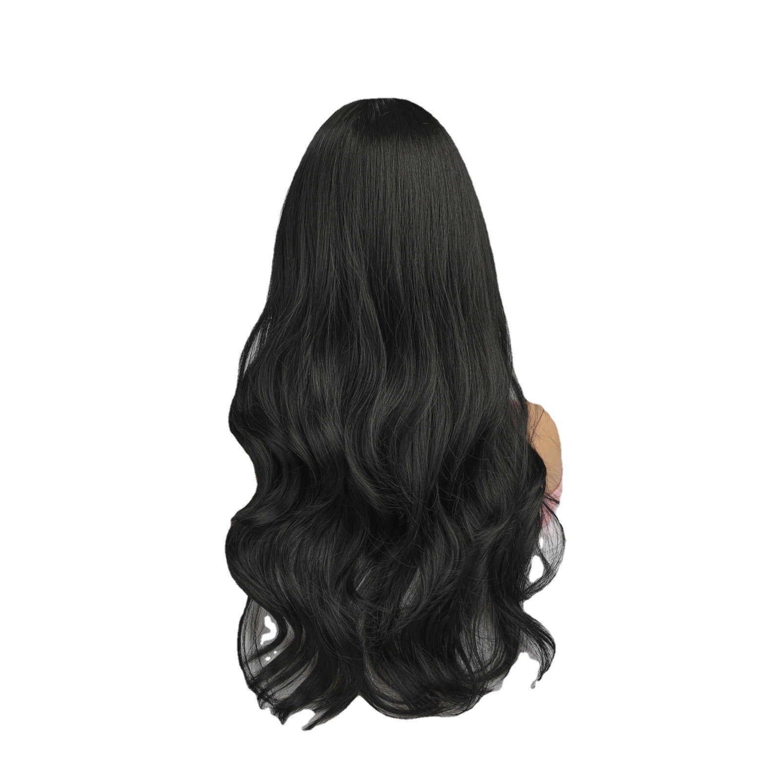 Bangs de huit caractères avec des courbes noires longues