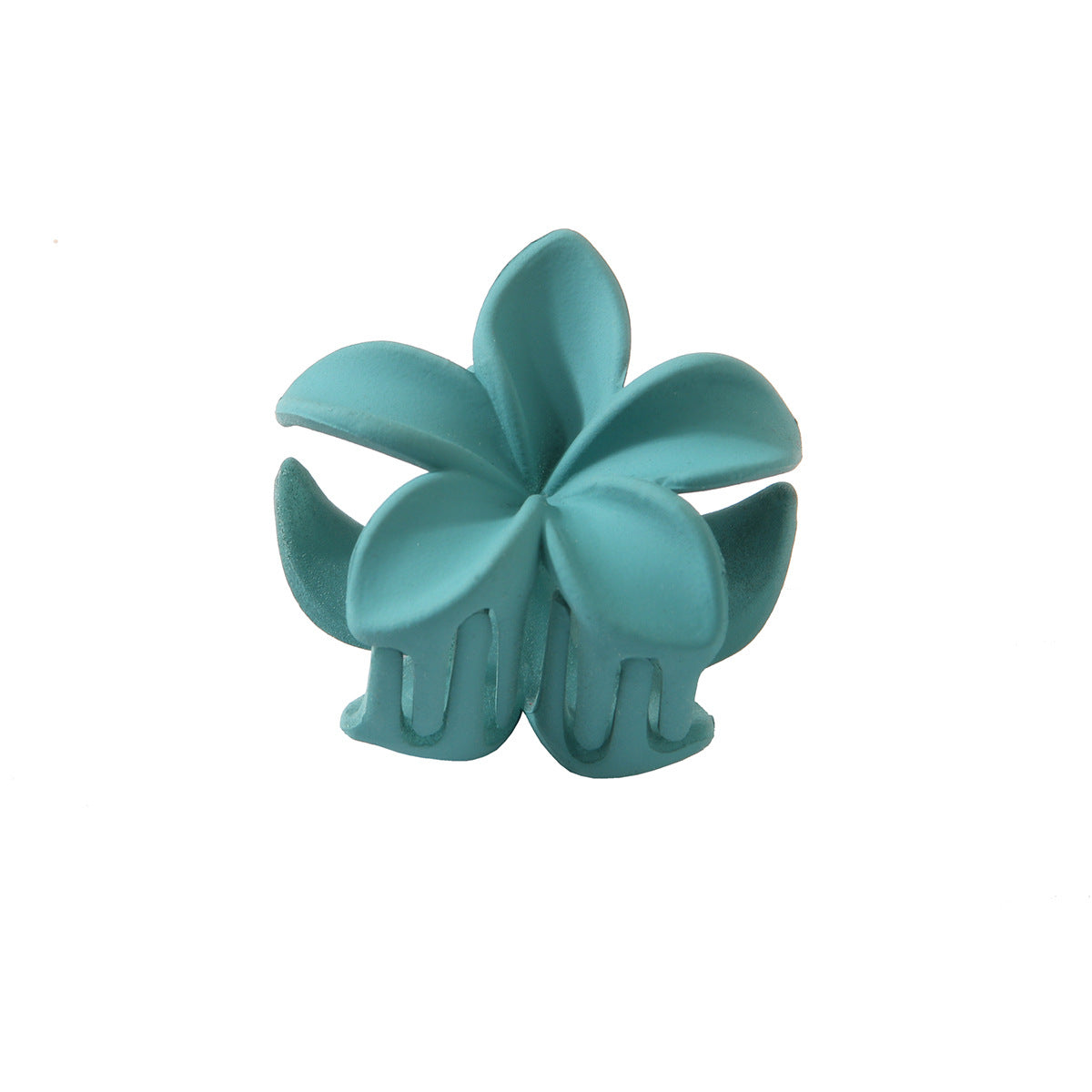 Candy Couleur plume rouge Couleur solide Fleurs en plastique Barrettes