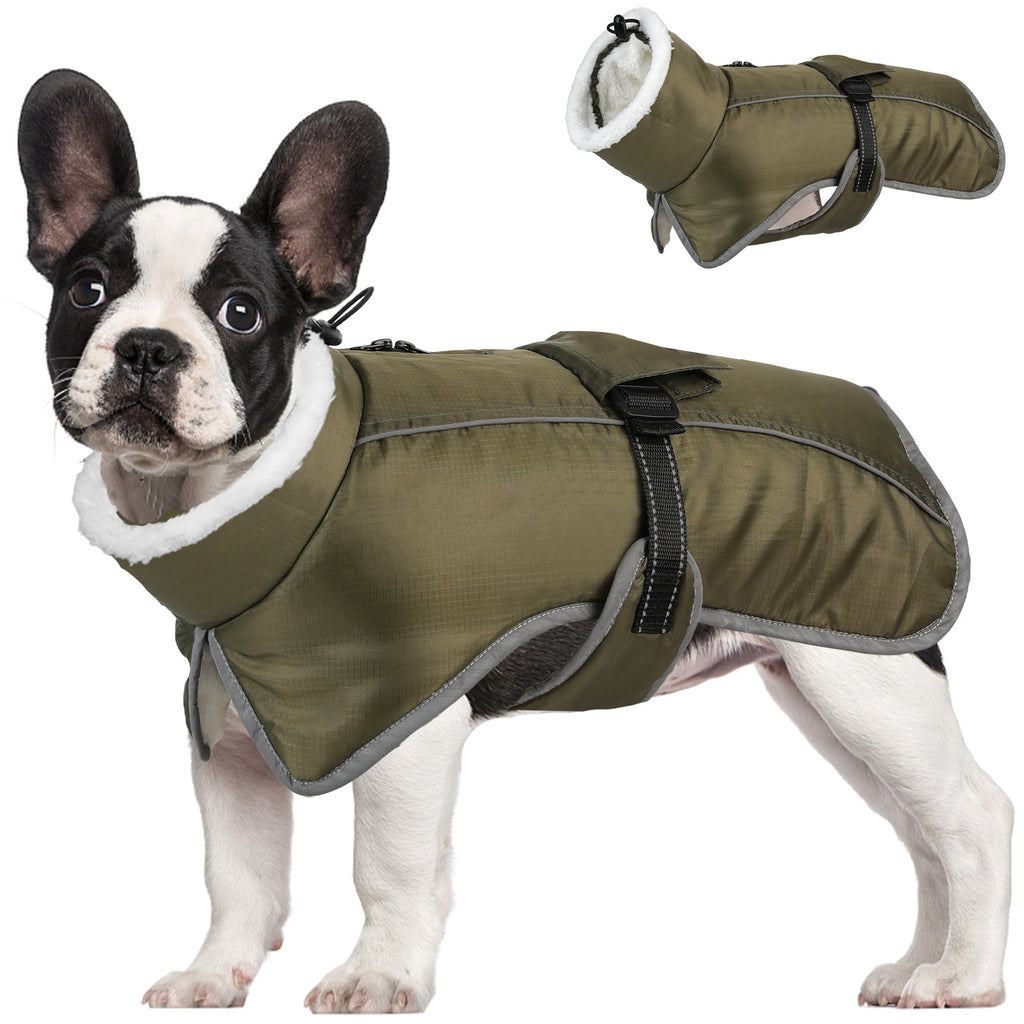 Animaux d'automne et vêtements d'hiver épais chaud imperméable à l'eau Cold-proof Cotton Coat Vêtements d'animaux de compagnie
