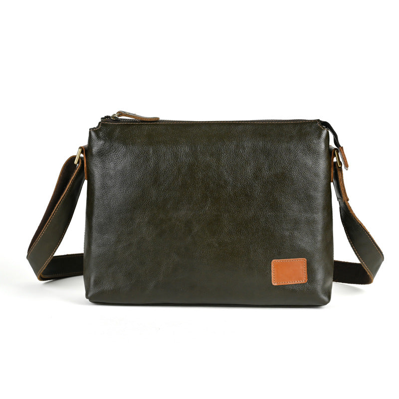 Sac à épaule en cuir de grande capacité pour hommes