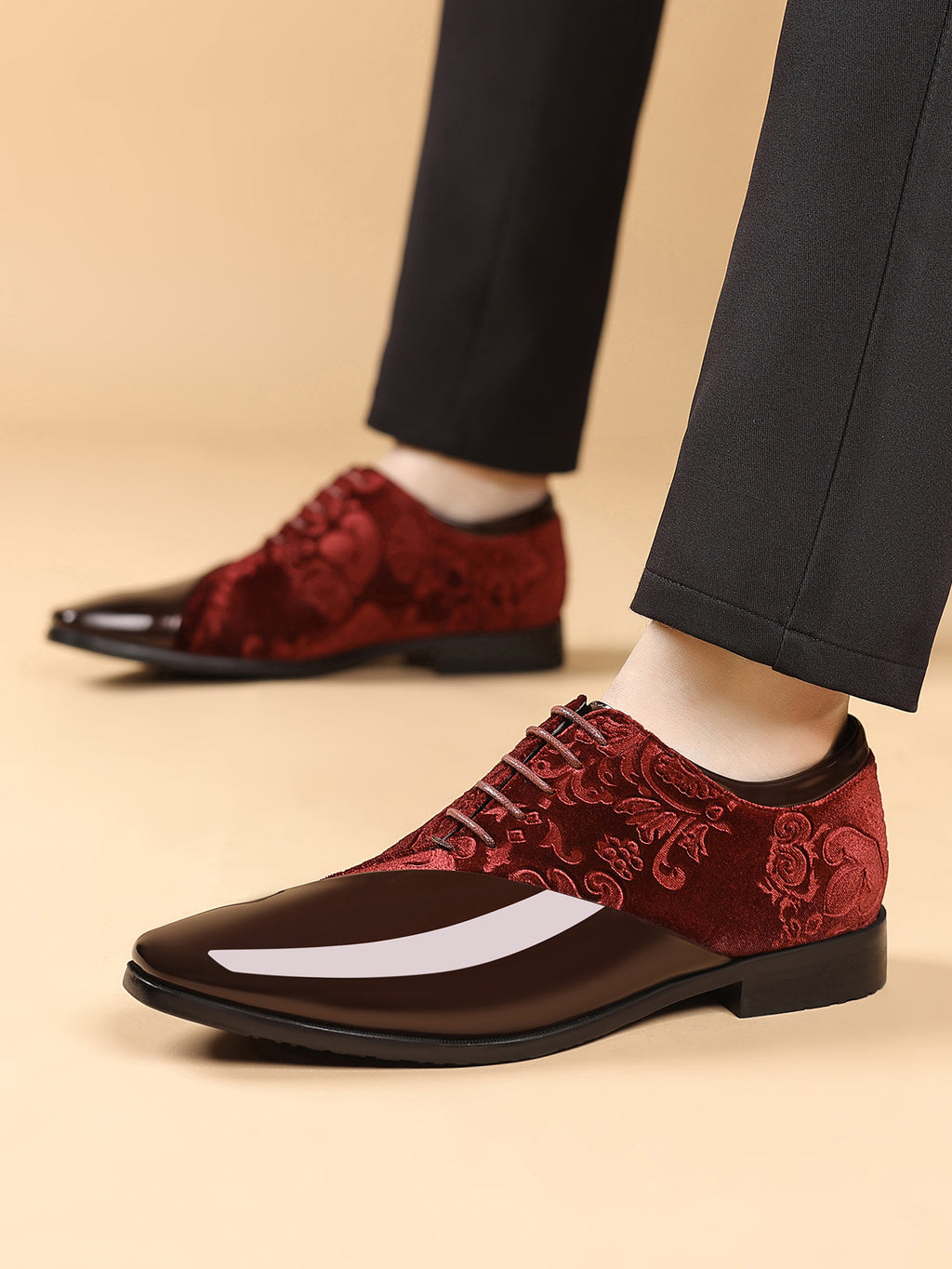 Chaussures Shiny Business Pointed orteil en cuir