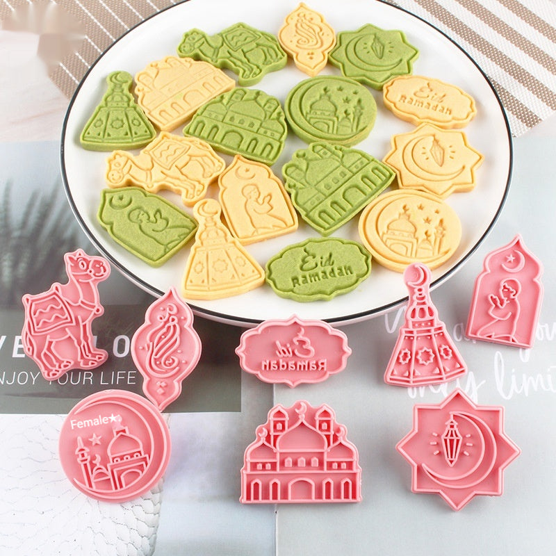 Cookie Mold 3d 3d Diy Plastic Suit Accueil Cake Cookie Type de presse Outil de cuisson Cutter