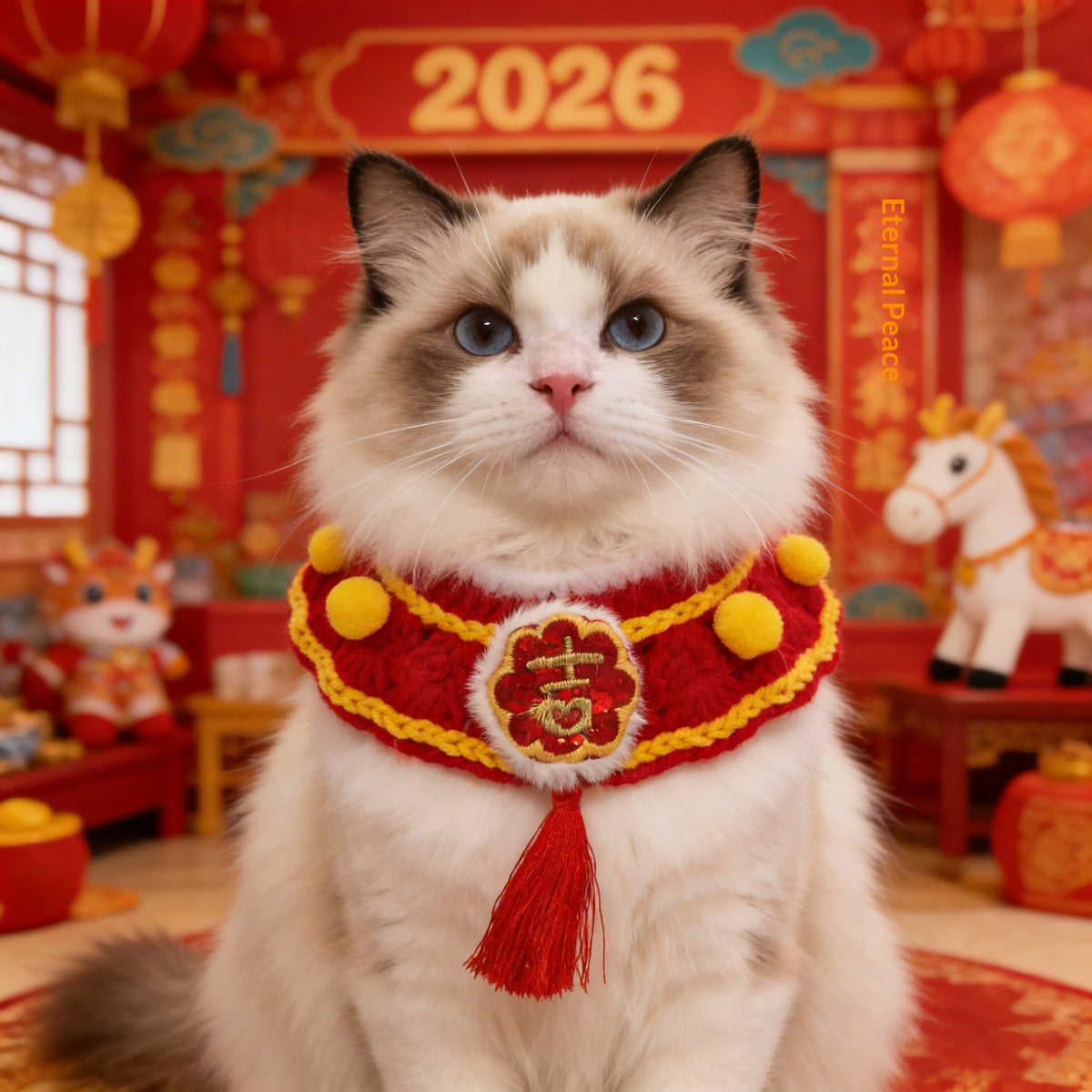 Écharpe de chat pour l'année lunaire