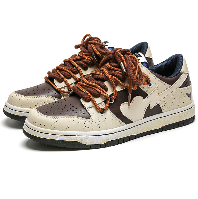 Chaussures Skateboard Vintage Homme Hiver Japonais Bas Top