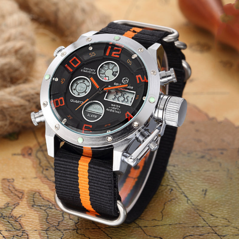 Fashionable Multifonctionnelle Waterproof Watch pour hommes