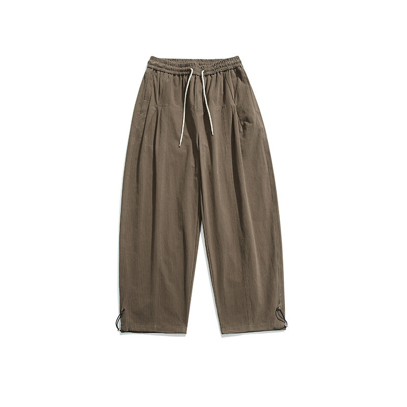 Solid Color BASIC Pantalon casual style japonais Rétro