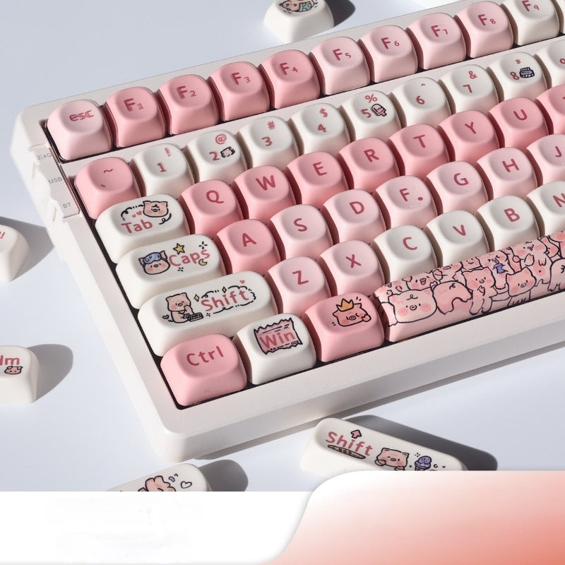 Couvercle de clé de porc parfumé MOA Hauteur PBT Couvercle de clé Sublimation cinq faces Mignon