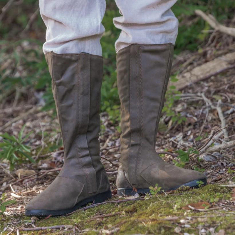 Bottes à bout rond pour hommes