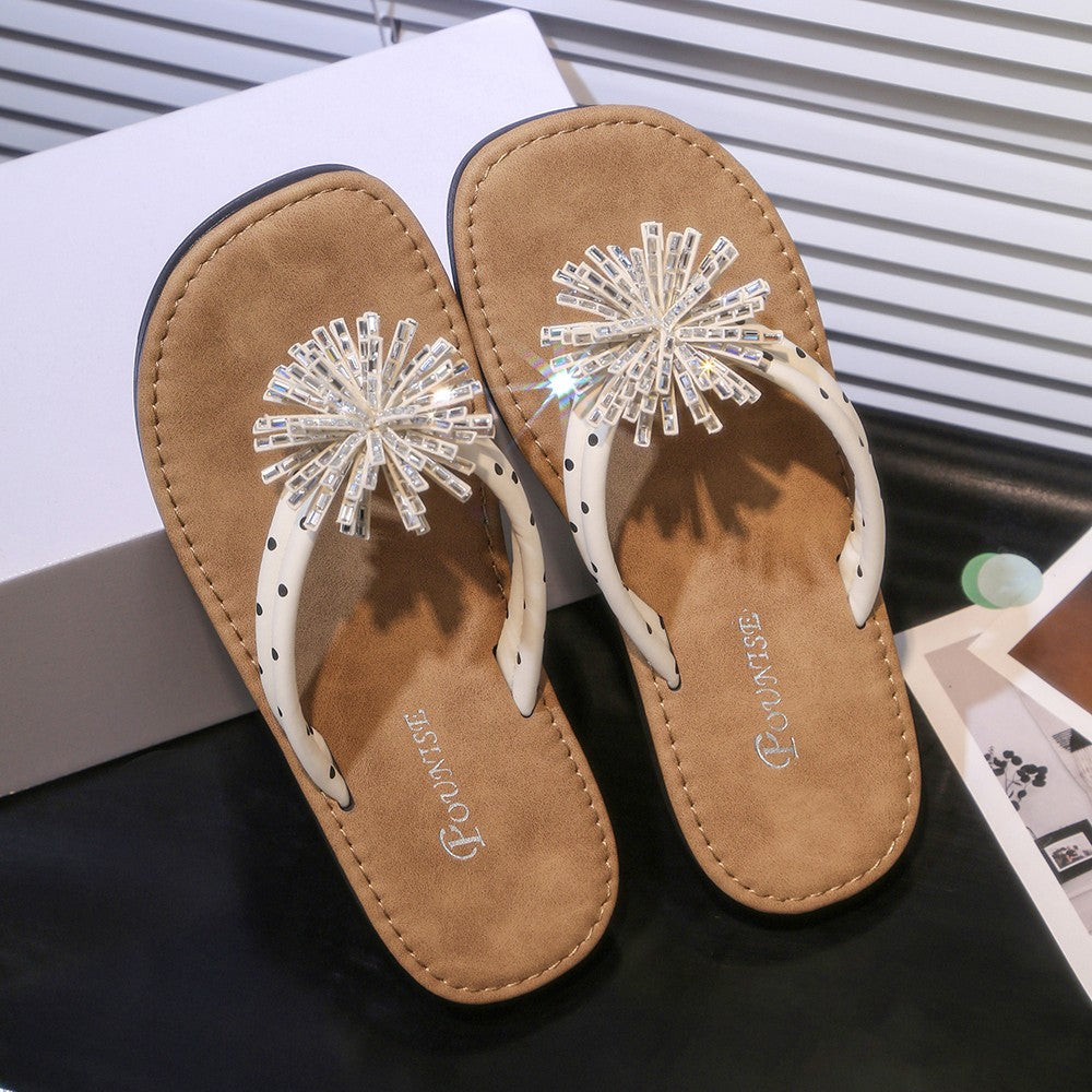Femmes Bling Firework Strass Flap Flops Flip Flip Flip