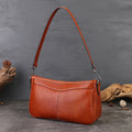 Rétro petit sac carré en cuir de vache plein grain polyvalent et exsudant une ambiance premium