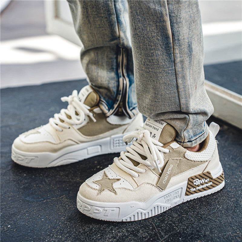 Respirant Casual Canvas Chaussures plates Hommes