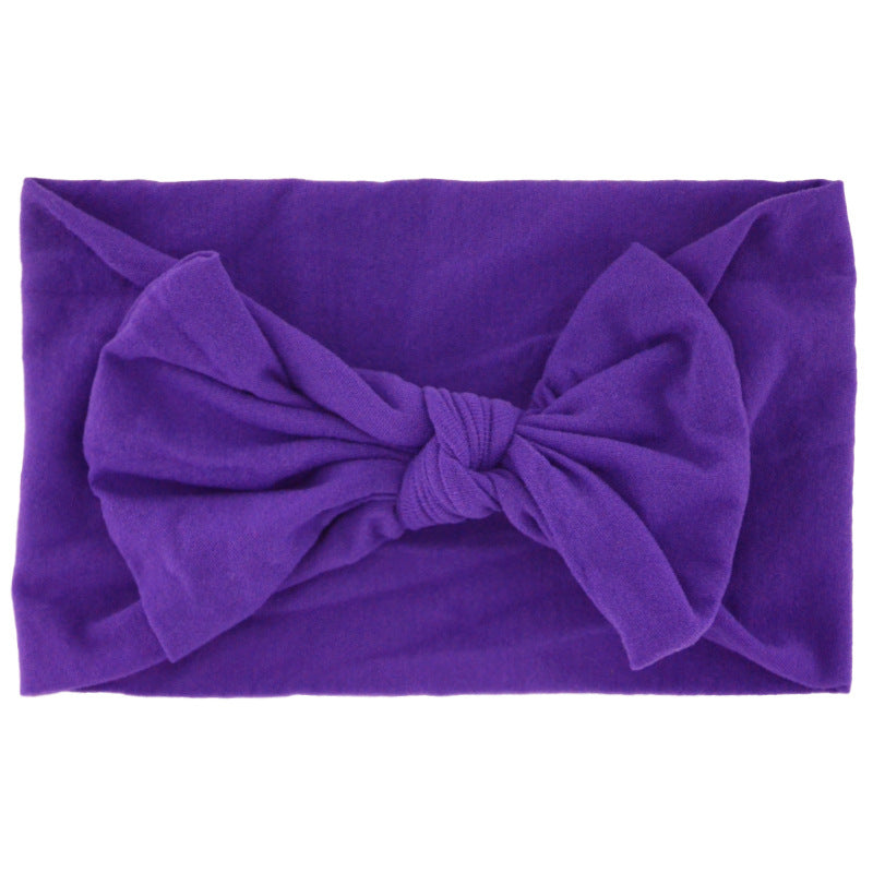 Bandes de tête Super Stretchy Soft Knot avec arcs de cheveux Tête Wrap Accessoires de cheveux pour nouveau-né B