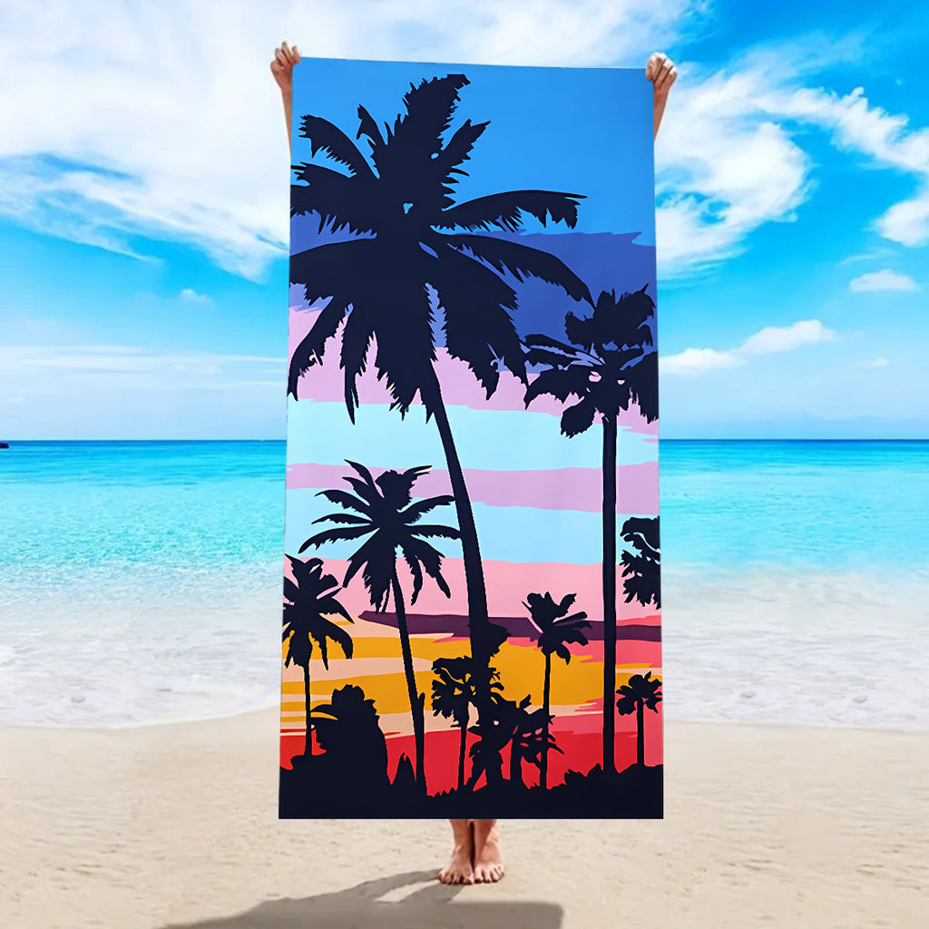 Serviette de bain de plage Microfibre à séchage rapide Velvet double face
