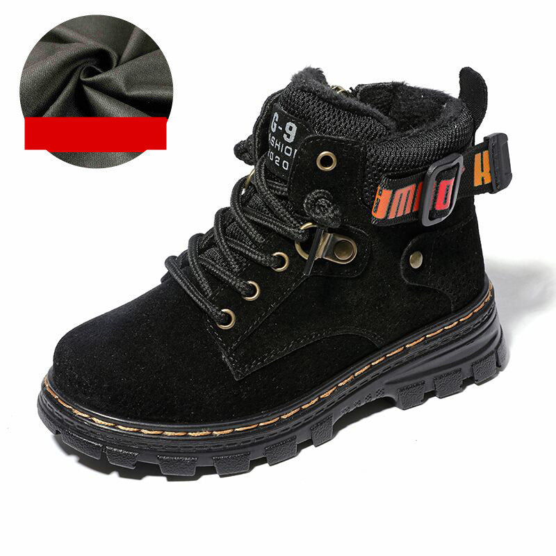 Bottes pour enfants de style britannique pour l'automne et l'hiver