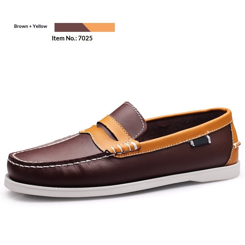 Hommes Bas-Top Fashionable Classic Chaussures Casual en cuir à la main