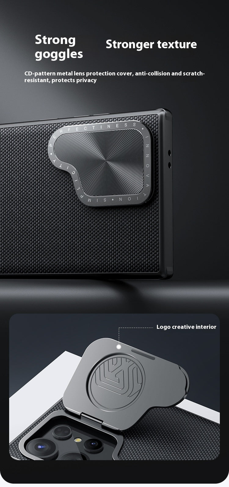 Boîtier de téléphone magnétique Bracket de protection de la vie privée Manche