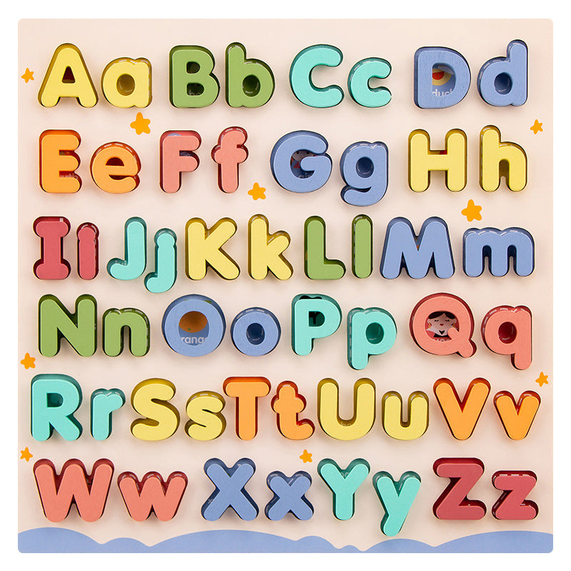 Conseil pour l'éducation des jeunes enfants Puzzle lettre en bois