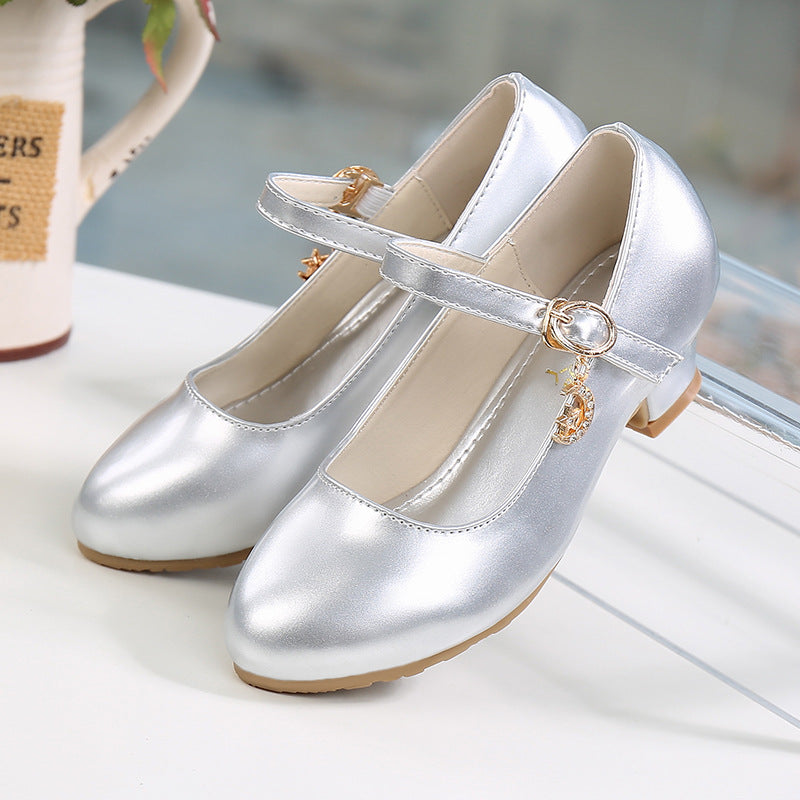 Chaussures pour enfants à couche unique en cristal coréen