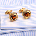 Classic French Turtle Surface Glass Cufflinks