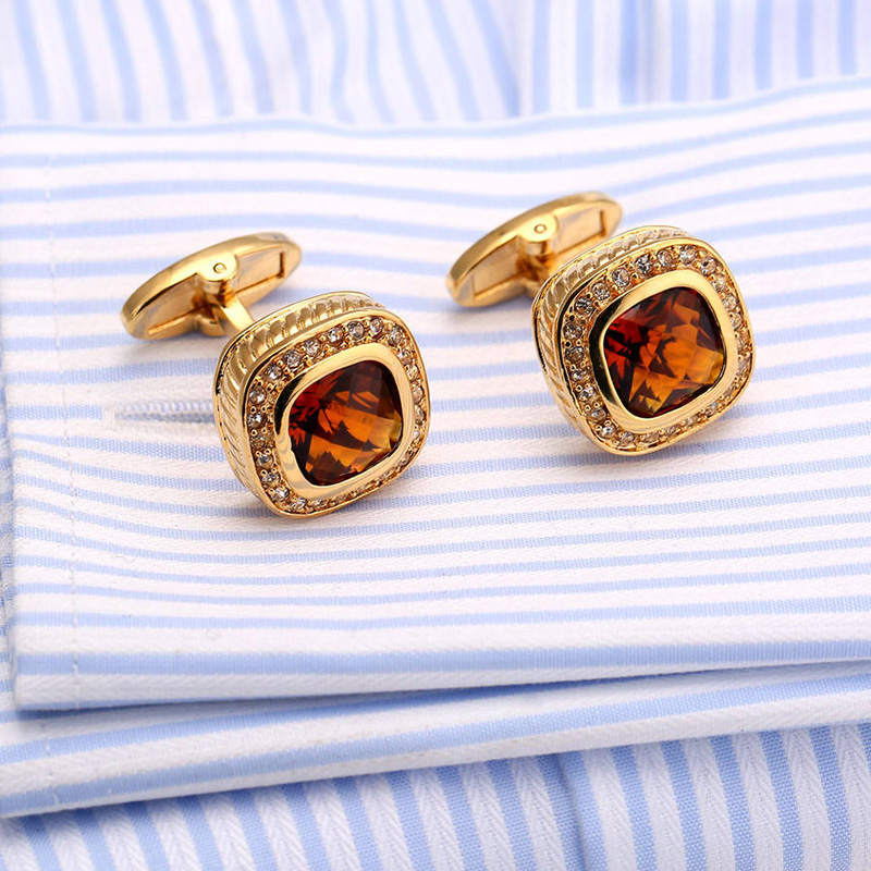 Classic French Turtle Surface Glass Cufflinks