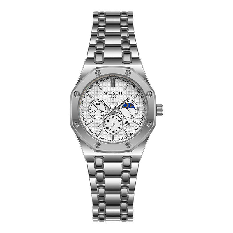 Calendrier des bracelets en acier lumineux pour montre pour femme