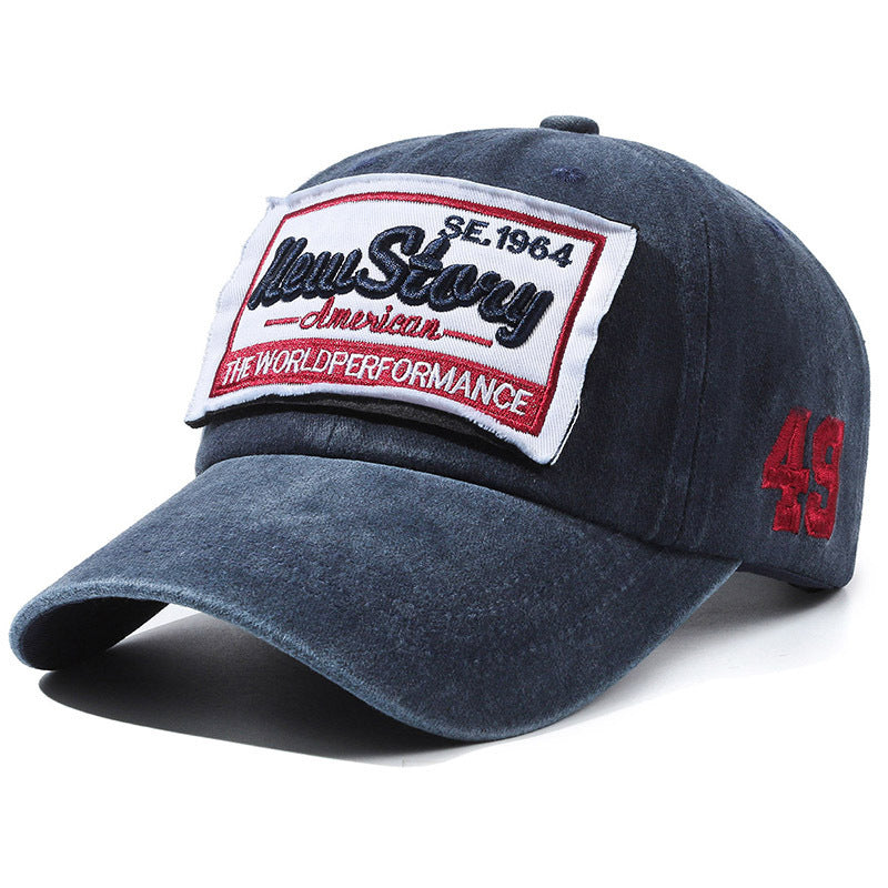 Letter-broidered Baseball Capversatile et facile à assortir