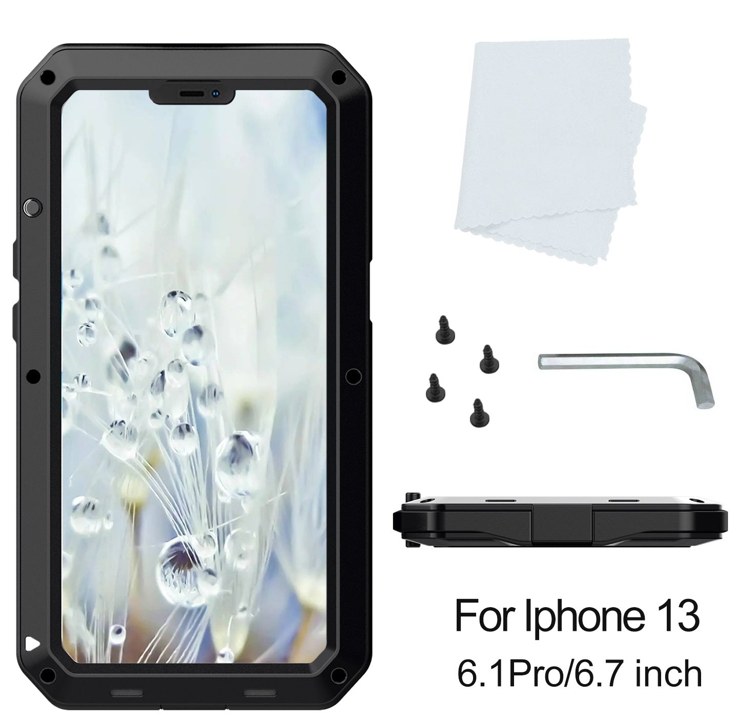 Cas de téléphone en métal de style créatif