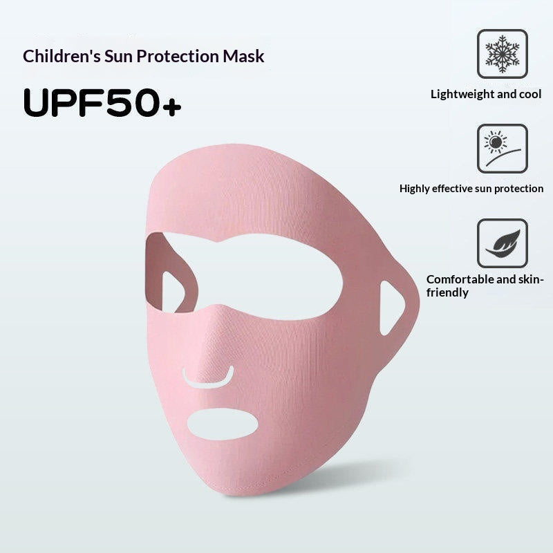 Masque visage de protection solaire pour enfants pour l'été