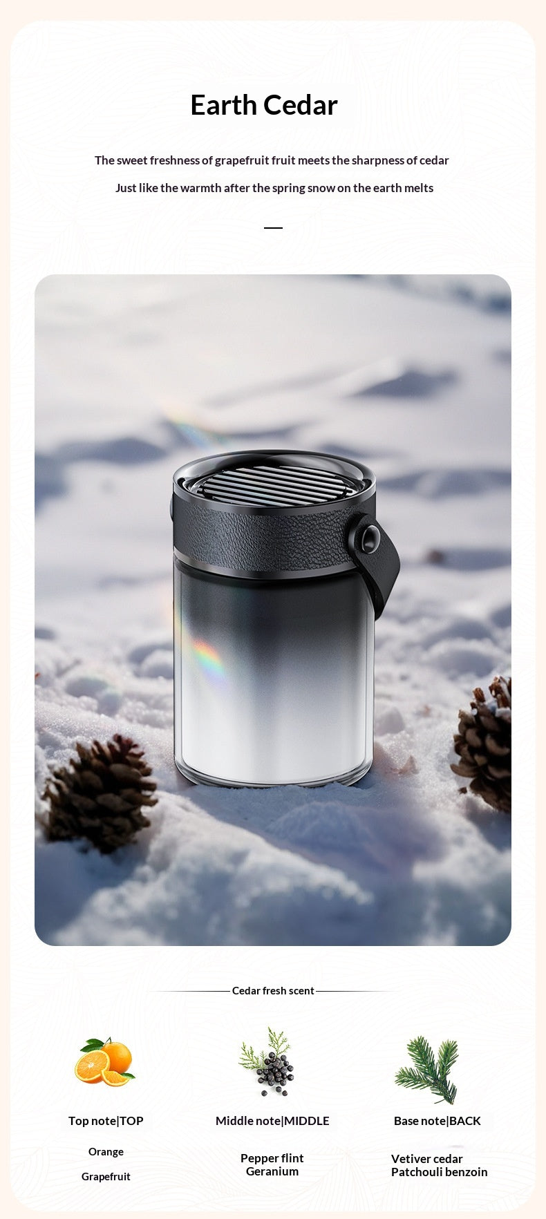Fragrance légère longue durée pour éliminer les odeurs - Crème de parfum solide à utiliser dans les voitures