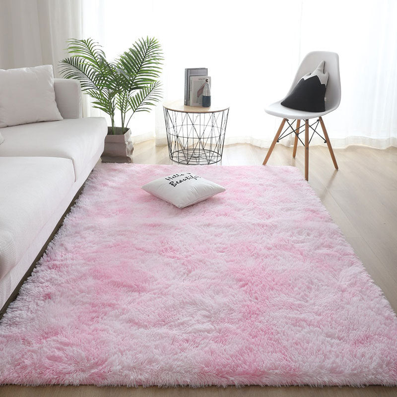 Coiffure en soie teinte de tapis Coiffure en peluche Chambre à coucher et ménage