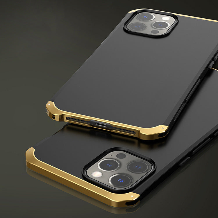 Étui de téléphone à vis métallique résistant à la chute