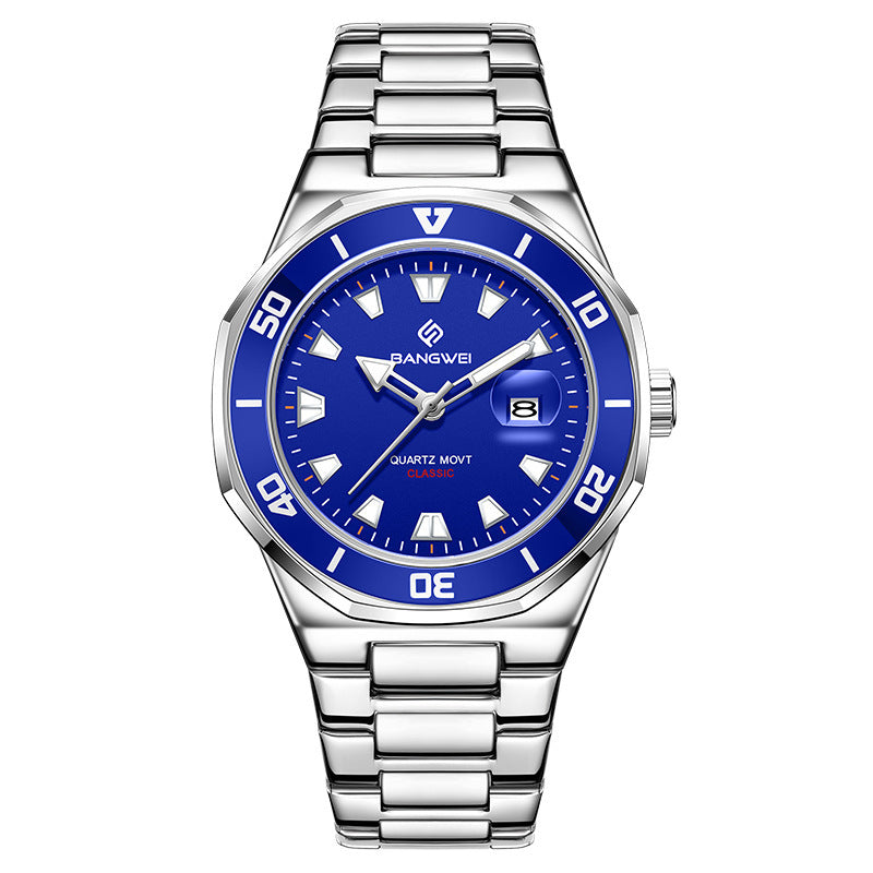 Montre Quartz homme simple de style affaires avec un grand cadran