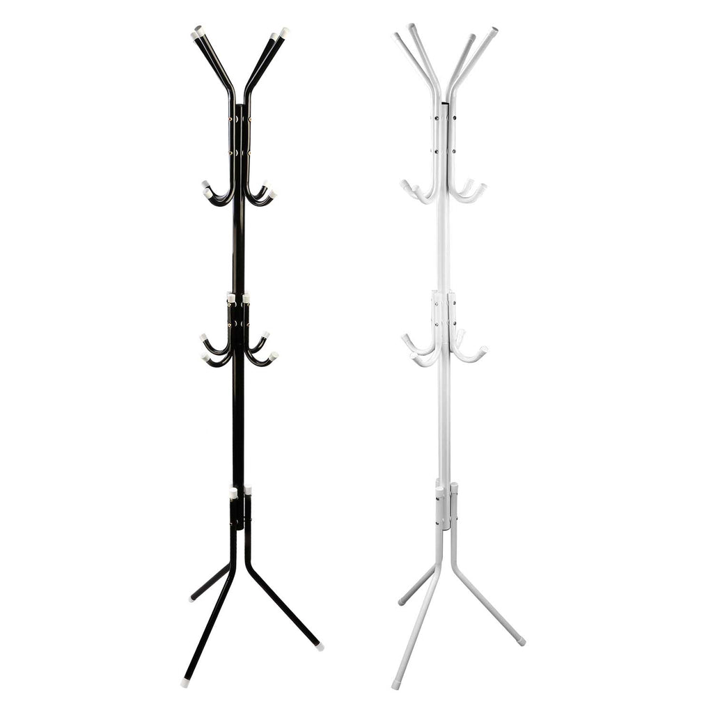 Options Black-White -- Organisateur de rack de chapeau de manteau permanent 1Pc