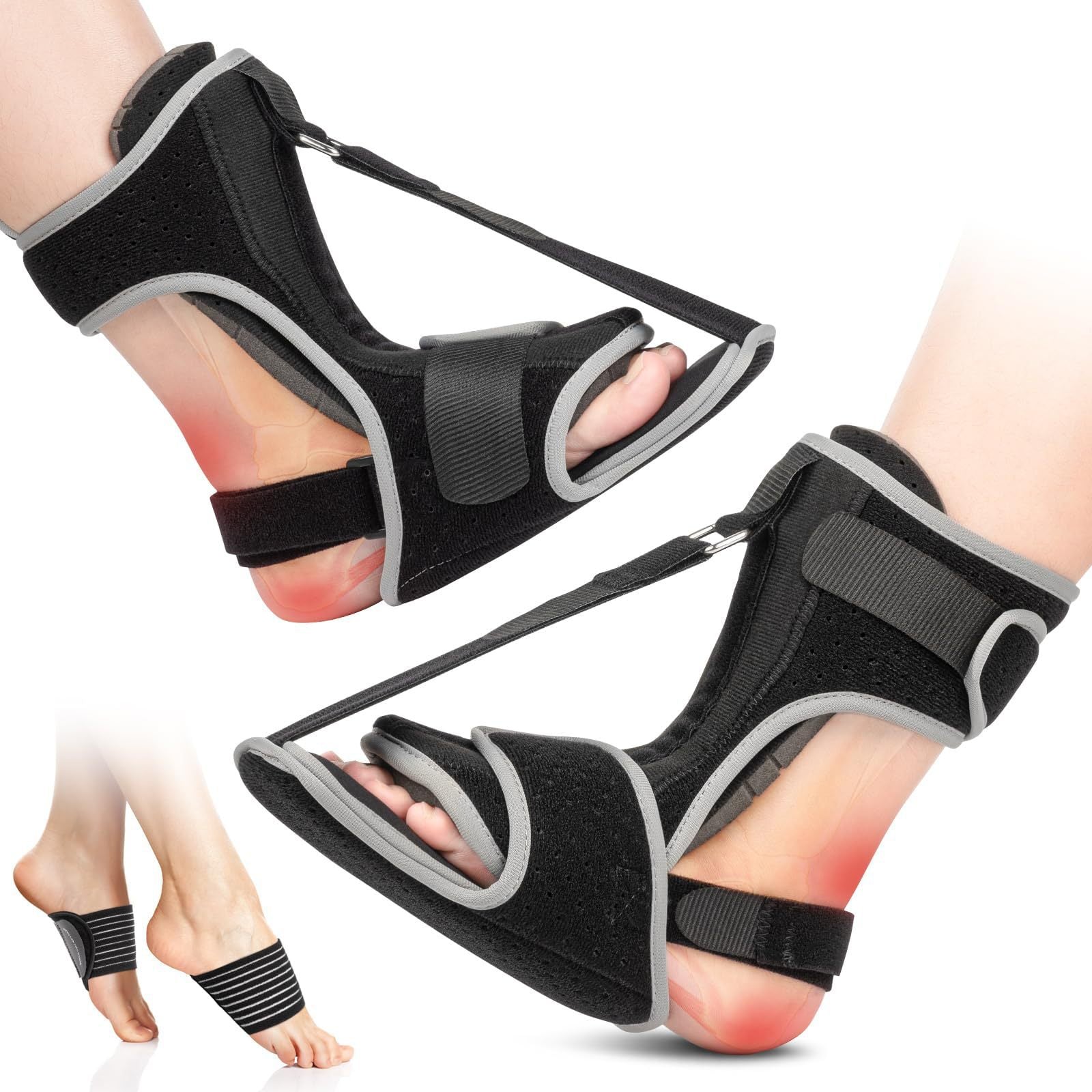Support de la plaque d'acier de chute de pied réglable