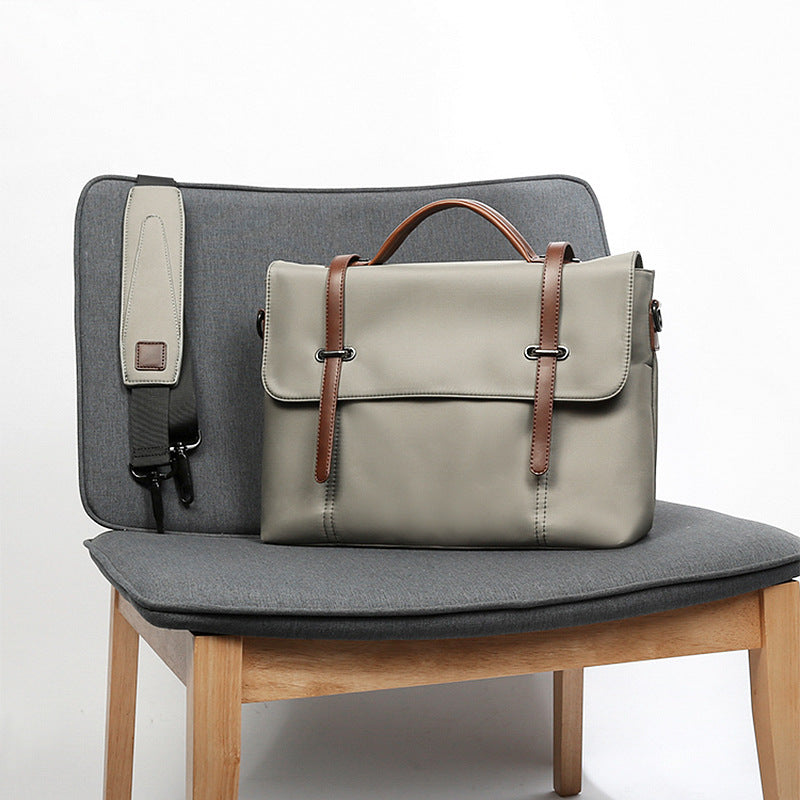 Sac d'épaule portable en toile casual pour hommes