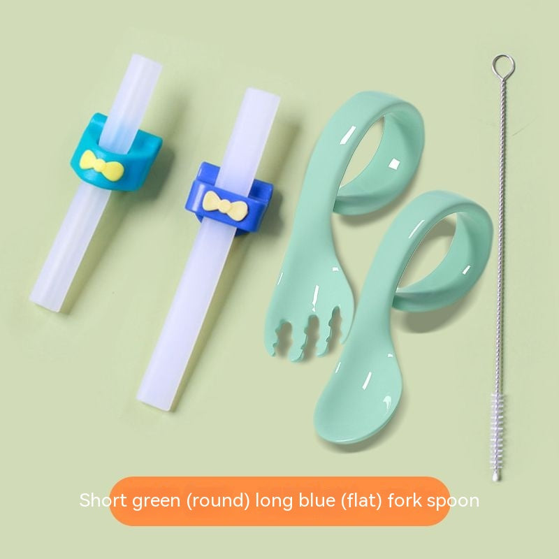 Supplément de nourriture pour bébé Soupe boisson eau silicone paille