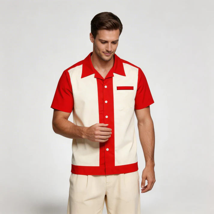 Homme Mode Casual British Design Été Chemise à manches courtes