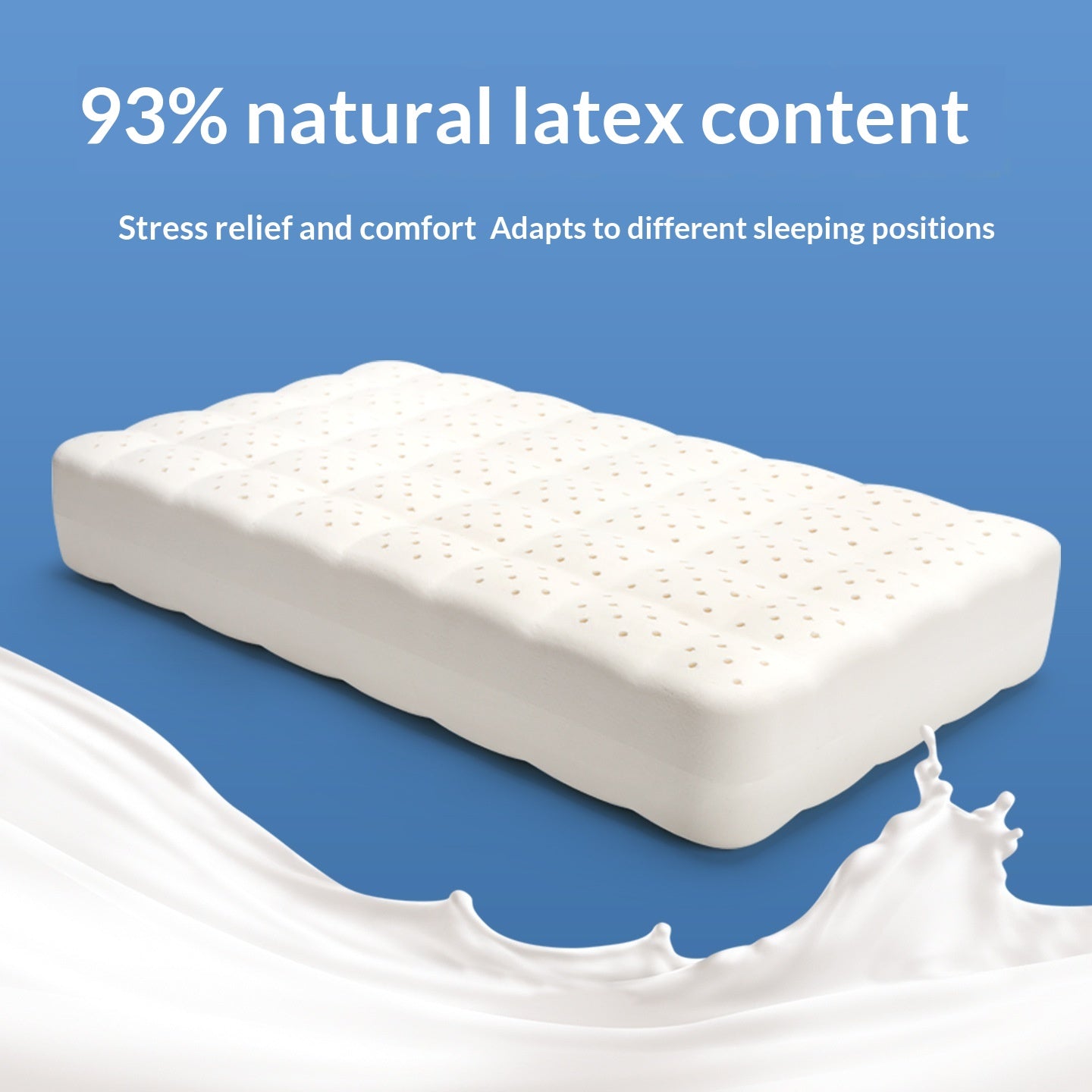 Oreiller en latex extra-hauteur à usage unique